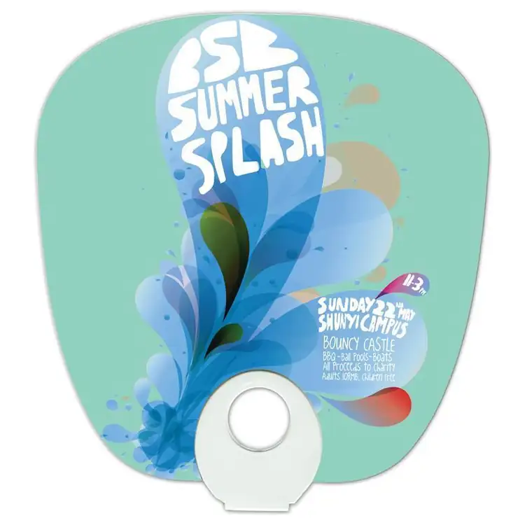 Laminated Cardboard Hand Fan #5