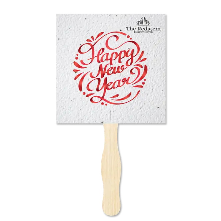Seed Paper Hand Fan #2