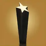 Figurine Shooting Star noire et dorée