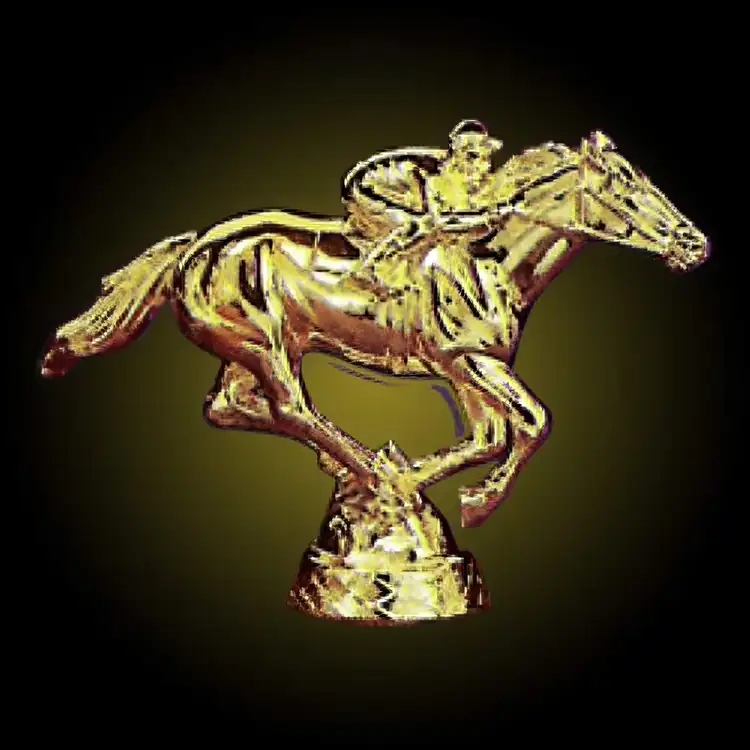 Gold Racehorse Award Figure