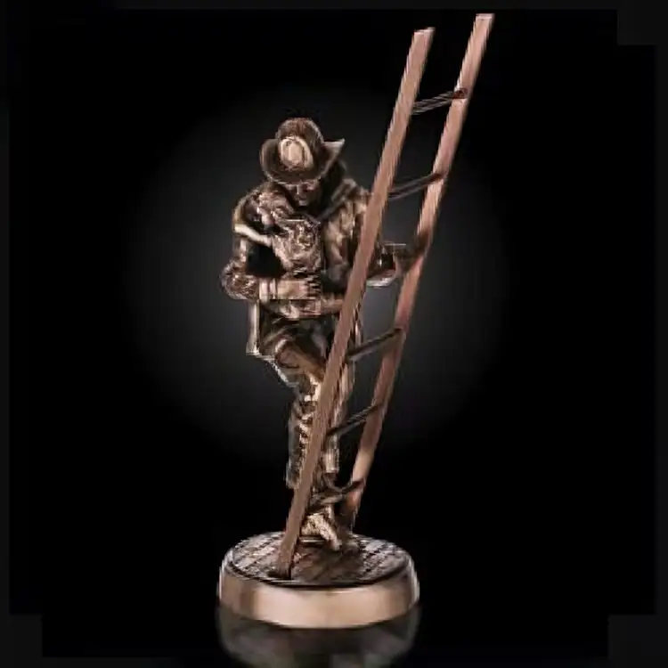 Firefighter with Child Award Figure