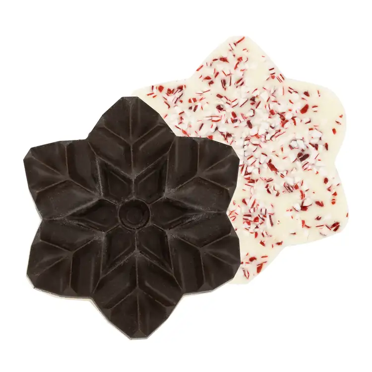 4oz Peppermint Bark Snowflake #2