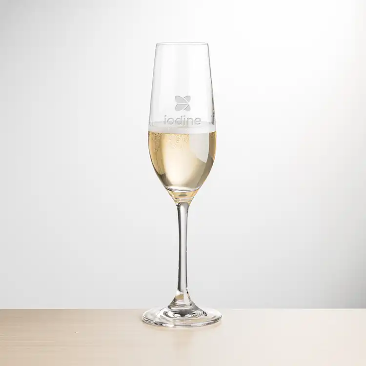 Burlington Flute 8 oz - Deep Etch
