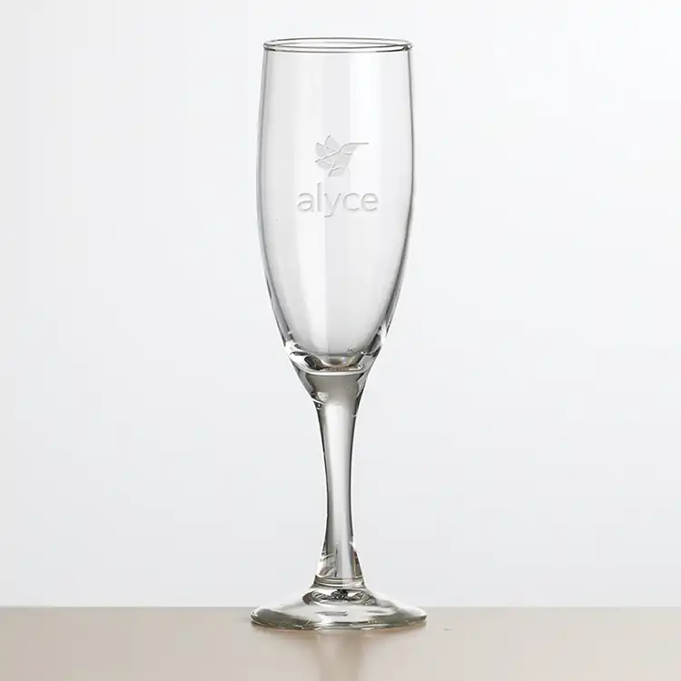Carberry Flute 6 oz - Deep Etch