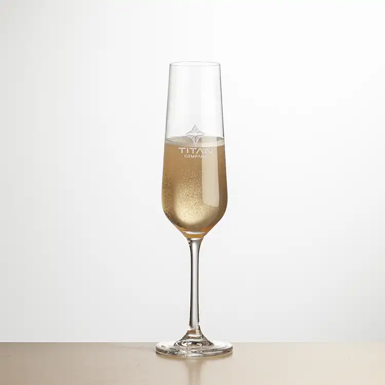 Laurent  Flute 7 oz - Deep Etch