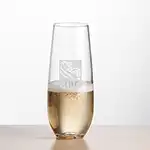 Boston Stemless Flute 7.5 oz - Deep Etch
