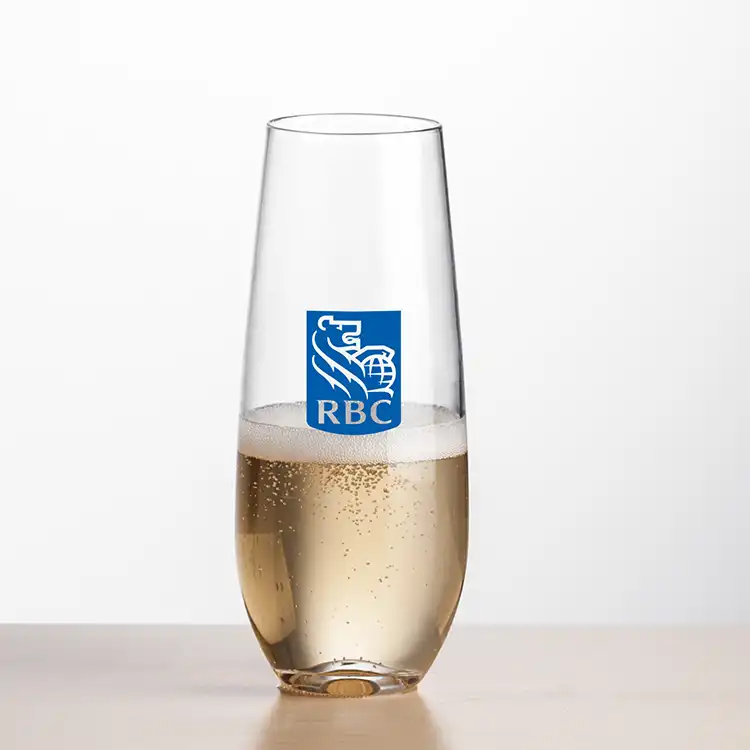 Boston Stemless Flute 7.5 oz - Imprinted