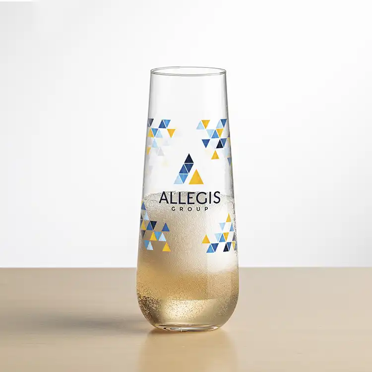 Cannes Stemless Flute 8 oz - Full Color