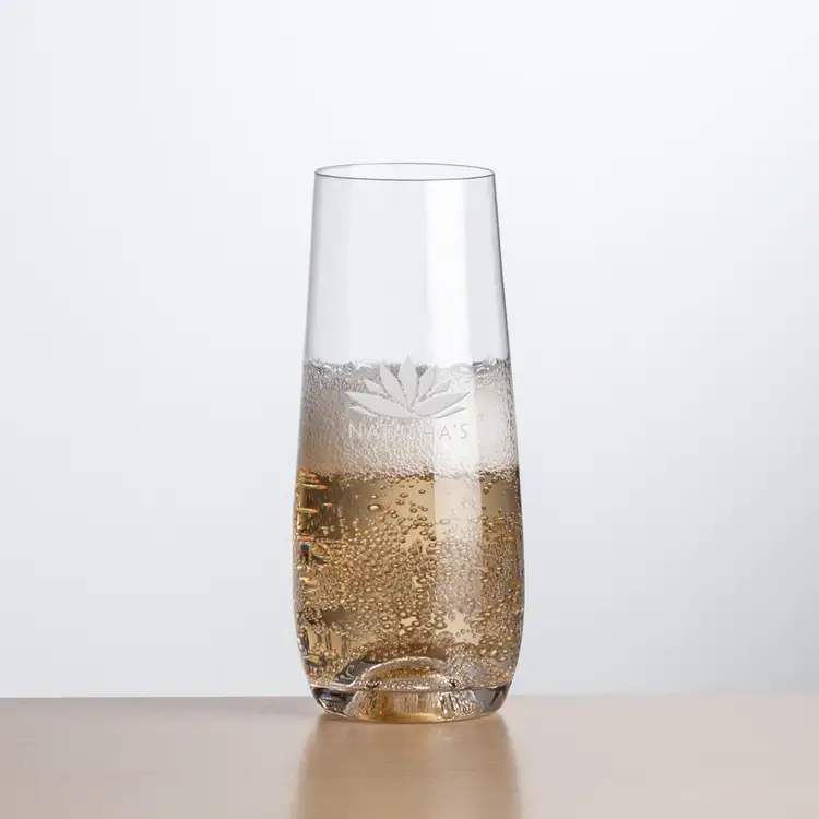 Edderton Stemless Flute 7.5 oz - Laser Engraved