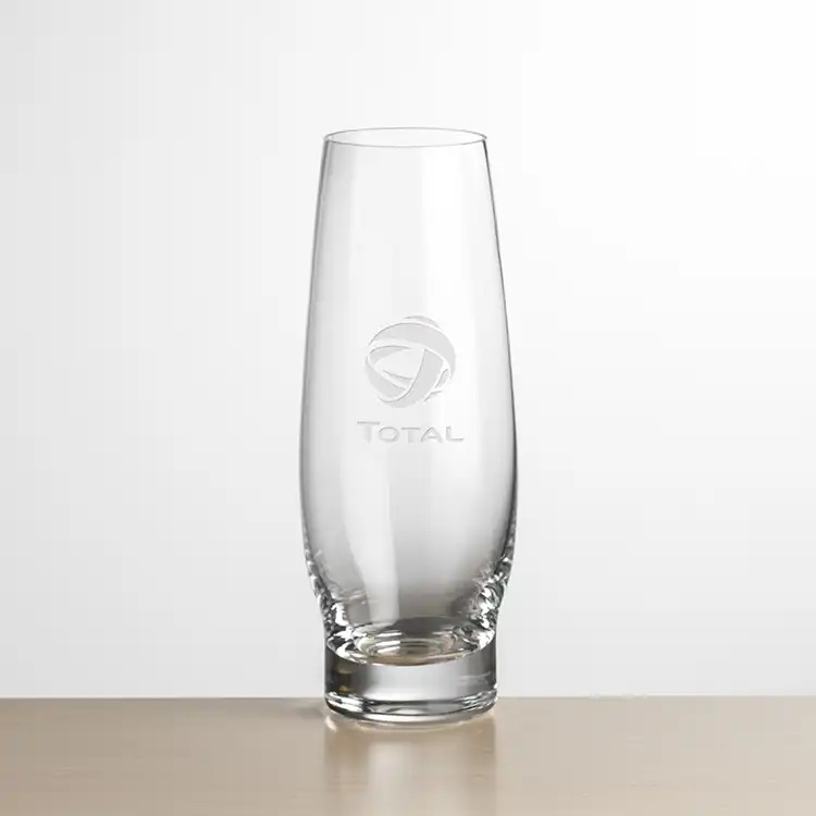 Glenarden Stemless Flute 9 oz - Deep Etch