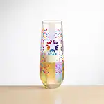 Miami Stemless Flute 10 oz - Full Color