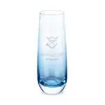 Soudan Stemless Flute Smoke 7.5 oz - Deep Etch