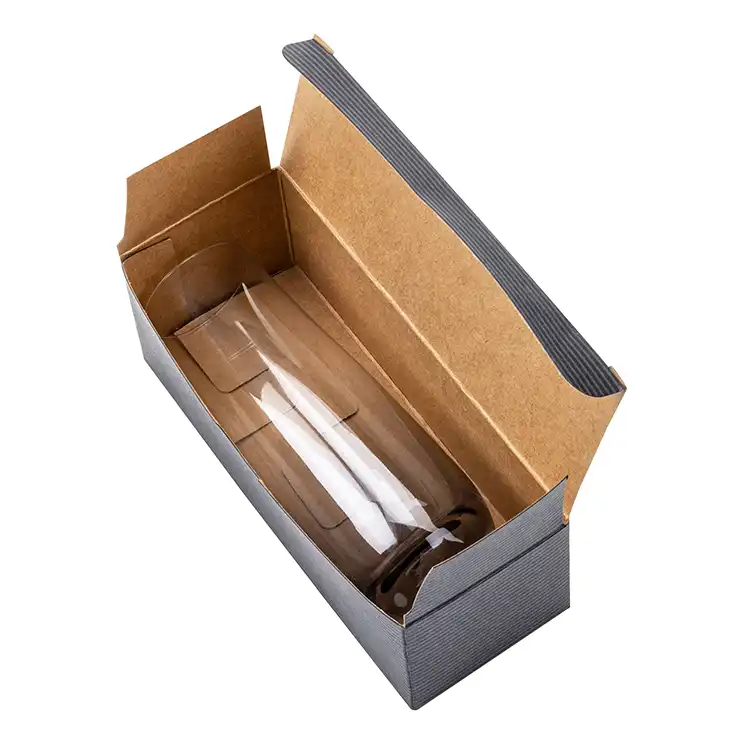 Soudan Stemless Flute Smoke 7.5 oz - Imprinted #3