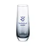 Soudan Stemless Flute Smoke 7.5 oz - Imprinted