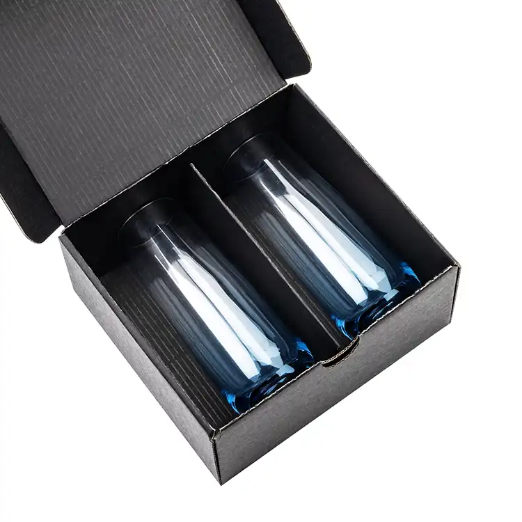 Soudan Stemless Flute Smoke 7.5 oz - Full Color #4
