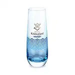 Soudan Stemless Flute Smoke 7.5 oz - Full Color
