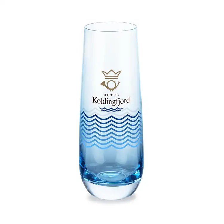 Soudan Stemless Flute Smoke 7.5 oz - Full Color