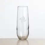 Ossington Stemless Flute 8.5 oz Deep Etch