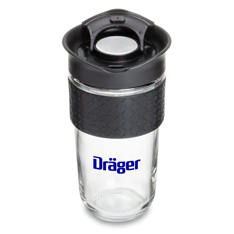 Adana Glass Tumbler 18 oz with Silicone Band #2
