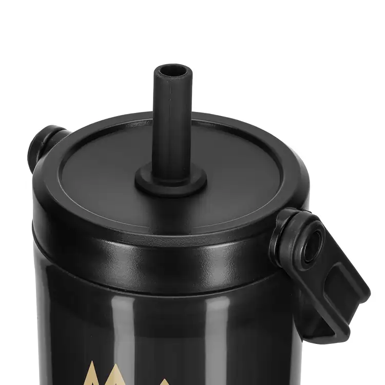 All Day 30 oz Recycled Polypropylene Tumbler with Handle and Silicone Straw #3