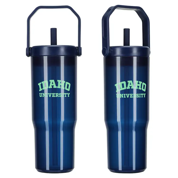 All Day 30 oz Recycled Polypropylene Tumbler with Handle and Silicone Straw #8