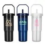 All Day 30 oz Recycled Polypropylene Tumbler with Handle and Silicone Straw