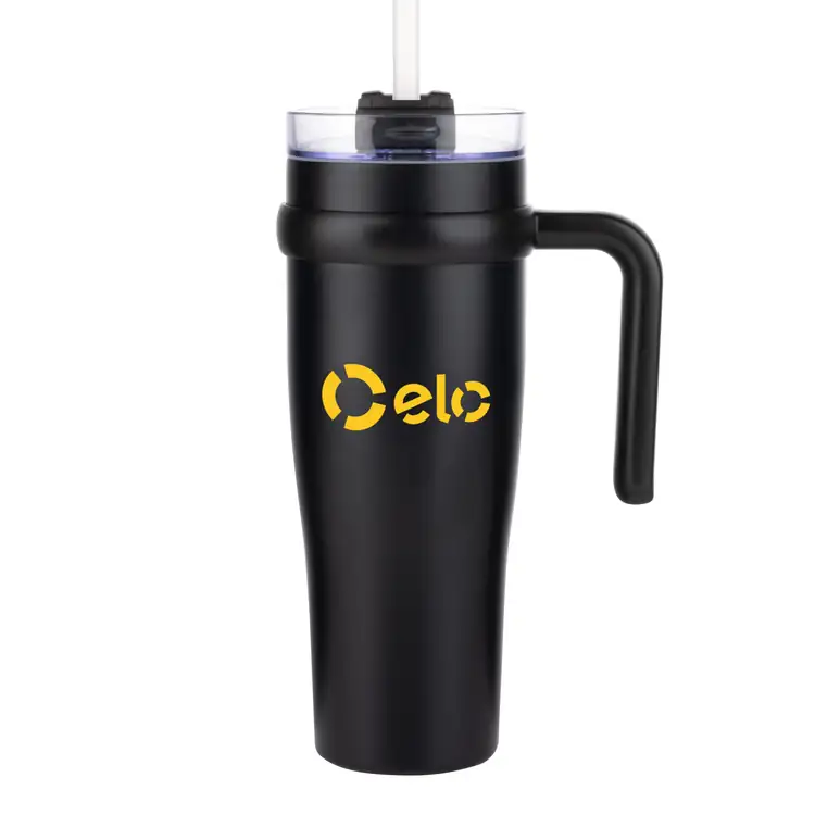 Aralia Tumbler 30 oz with Handle and Straw #2