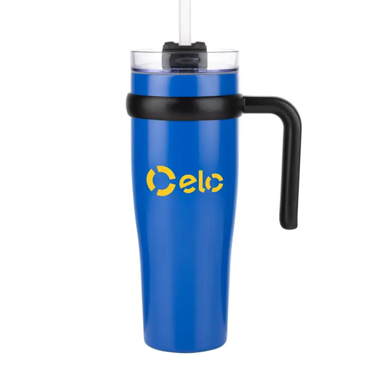 Aralia Tumbler 30 oz with Handle and Straw #3
