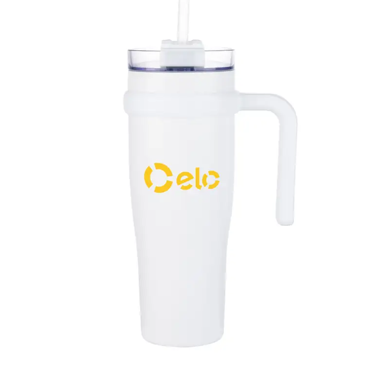 Aralia Tumbler 30 oz with Handle and Straw #4