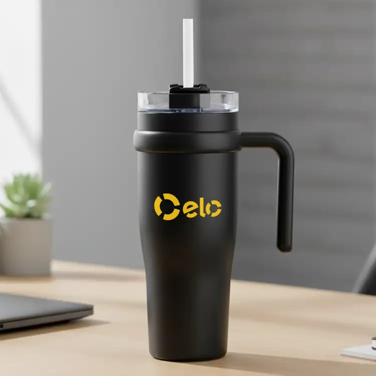 Aralia Tumbler 30 oz with Handle and Straw #8