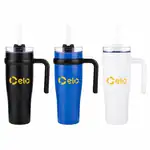 Aralia Tumbler 30 oz with Handle and Straw