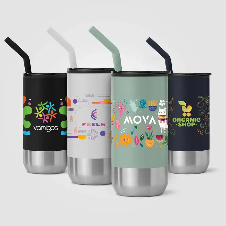 Atlantis Double-Wall Stainless Steel Tumbler with Recycled PP Inner - 16 oz #7