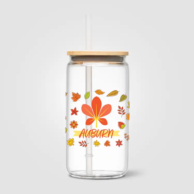 Cadiz Glass Tumbler with Bamboo Lid and Straw 18 oz #6