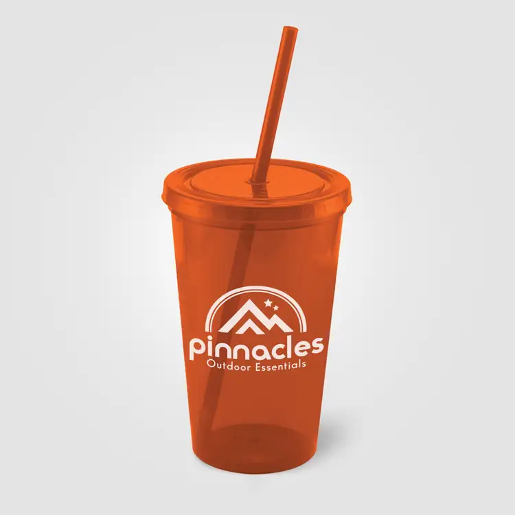 Core Plastic Tumbler with Lid and Straw 22 oz #10