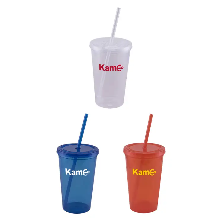 Core Plastic Tumbler with Lid and Straw 22 oz #3