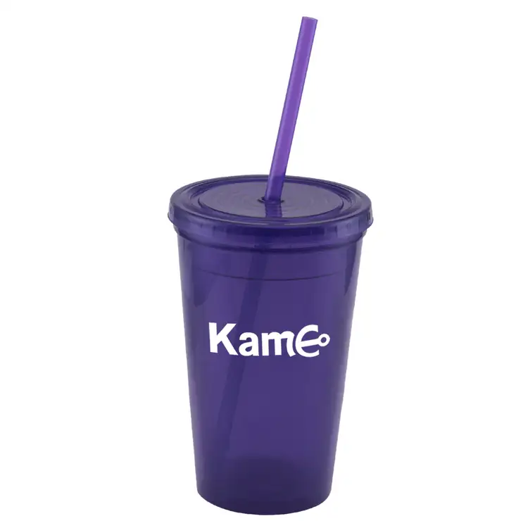 Explore Double-Wall Plastic Tumbler with Straw 16 oz #10