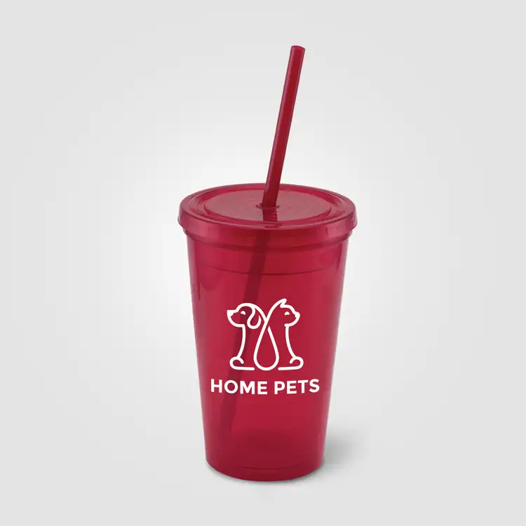 Explore Double-Wall Plastic Tumbler with Straw 16 oz #11