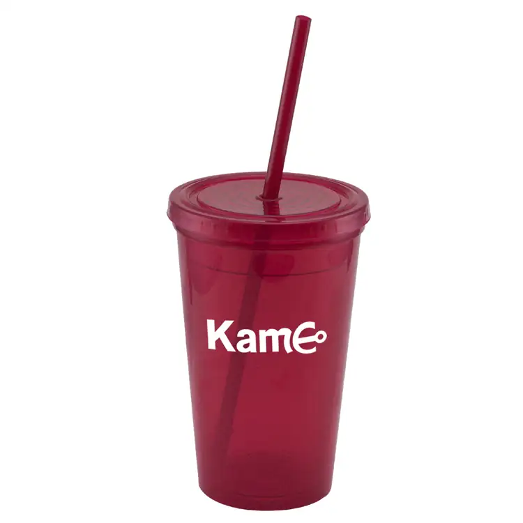 Explore Double-Wall Plastic Tumbler with Straw 16 oz #12