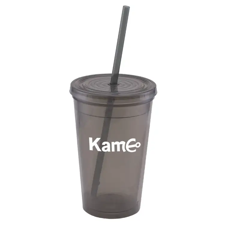 Explore Double-Wall Plastic Tumbler with Straw 16 oz #14