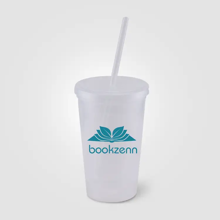 Explore Double-Wall Plastic Tumbler with Straw 16 oz #5