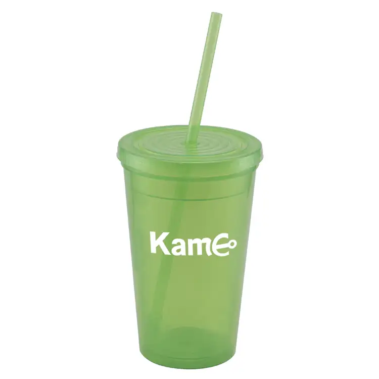 Explore Double-Wall Plastic Tumbler with Straw 16 oz #8