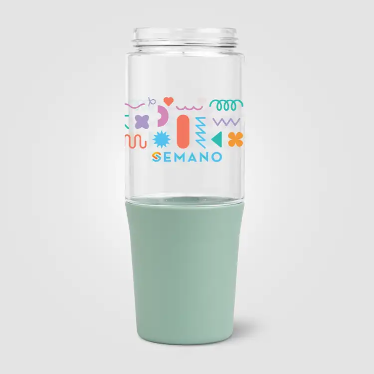 Polar Dual-Tone Recycled Plastic Tumbler with Straw 40 oz #13