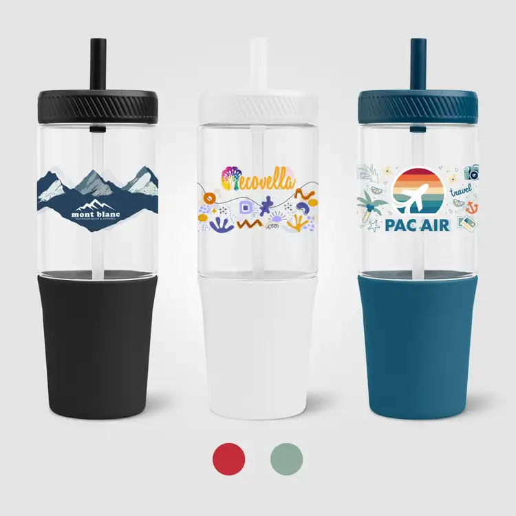 Polar Dual-Tone Recycled Plastic Tumbler with Straw 40 oz #2