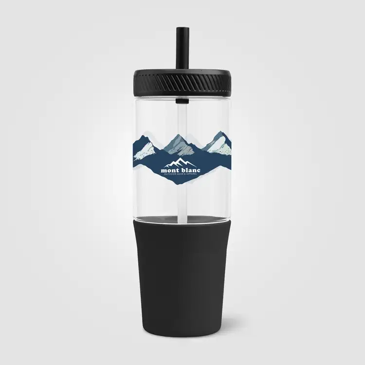 Polar Dual-Tone Recycled Plastic Tumbler with Straw 40 oz #4