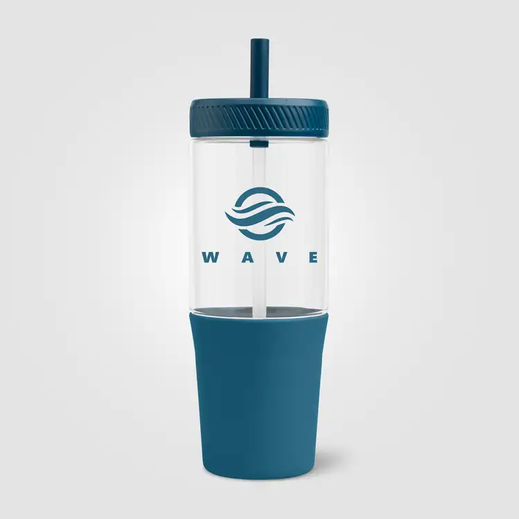 Polar Dual-Tone Recycled Plastic Tumbler with Straw 40 oz #5