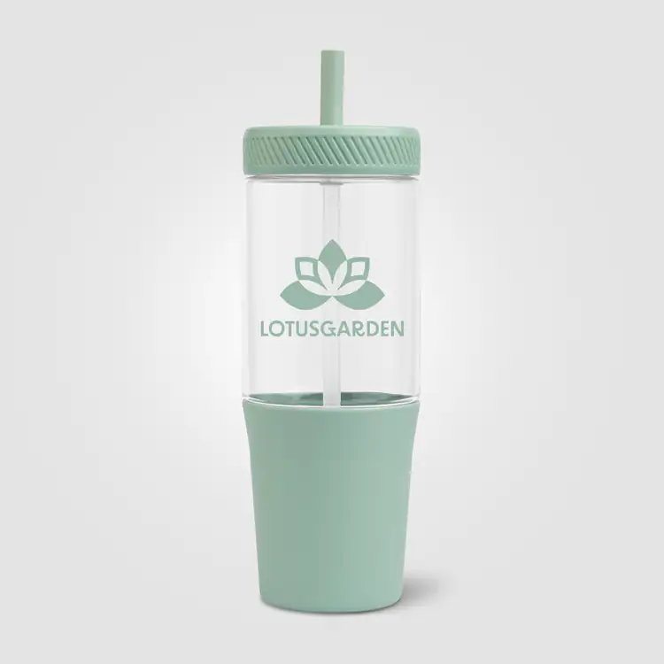 Polar Dual-Tone Recycled Plastic Tumbler with Straw 40 oz #9