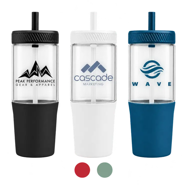 Polar Dual-Tone Recycled Plastic Tumbler with Straw 40 oz