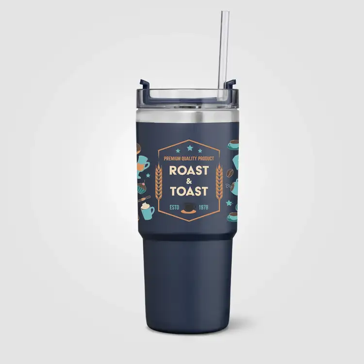Rime Recycled Stainless Steel Double-Wall Leakproof Straw Tumbler - 25 oz #2