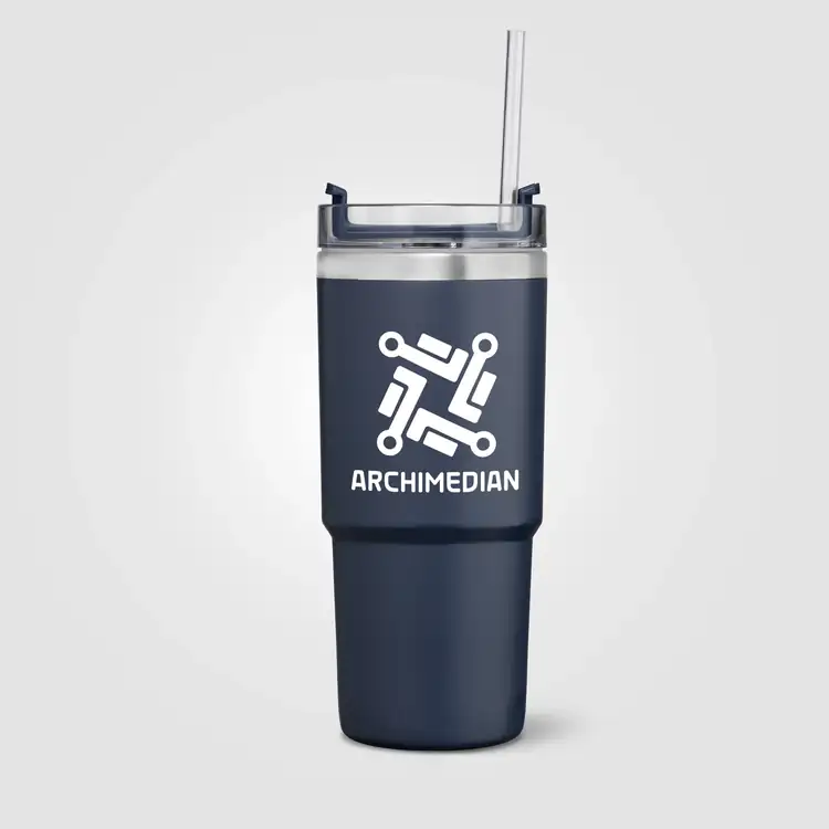 Rime Recycled Stainless Steel Double-Wall Leakproof Straw Tumbler - 25 oz #3