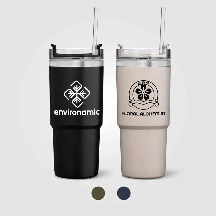 Rime Recycled Stainless Steel Double-Wall Leakproof Straw Tumbler - 25 oz #4